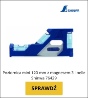 Poziomica mini 120 mm z magnesem 3 libelle-Shinwa-76429